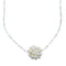 Mother of Pearl Sterling Silver Southwest Pendant Chain Necklace JX124639